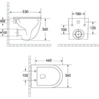 Унитаз подвесной Roxen Antares Tornado Long 530205-01-L - Превью изображения №14 — Интернет-магазин Time-Shop