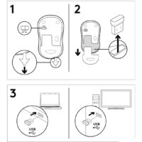 Мышь Logitech M185 (черный/красный) - Превью изображения №8 — Интернет-магазин Time-Shop