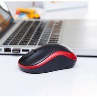 Мышь Logitech M185 (черный/красный) - Превью изображения №5 — Интернет-магазин Time-Shop