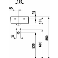 Умывальник Laufen PRO 816955 36x25 - Превью изображения №3 — Интернет-магазин Time-Shop