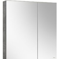 Belux Шкаф с зеркалом Стокгольм ВШ 70 (31, бетон чикаго светло-серый)