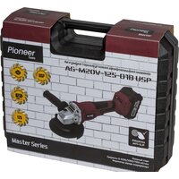 Угловая шлифмашина Pioneer Tools Master AG-M20V-125-01B USP (с 1-им АКБ, кейс) - Превью изображения №13 — Интернет-магазин Time-Shop