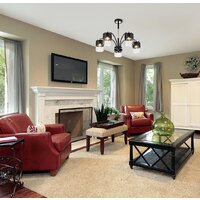 Люстра средней высоты Escada 2121/5P (черный/золото) - Превью изображения №5 — Интернет-магазин Time-Shop