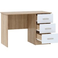 Стол Памир ПКС-3 (дуб сонома/белый глянец) - Превью изображения №2 — Интернет-магазин Time-Shop