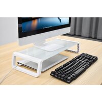 Подставка CACTUS CS-MR-ALGL (прозрачный/белый) - Превью изображения №7 — Интернет-магазин Time-Shop