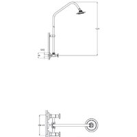 Верхний душ Solone JIK16-A102-A - Превью изображения №2 — Интернет-магазин Time-Shop