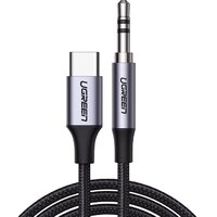 Ugreen CM450 20192 Type-C - AUX 3.5mm (1 м, серый)