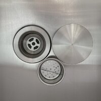 Кухонная мойка Roxen Uno 560210-54 под столешницу сатин/матовая поверхность (ролл-мат, дозатор, сифон) - Превью изображения №11 — Интернет-магазин Time-Shop