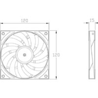 Вентилятор для корпуса Thermalright TL-H12015W (белый) - Превью изображения №9 — Интернет-магазин Time-Shop