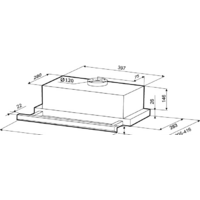 Кухонная вытяжка Krona Kamilla Slim 500 Inox - Превью изображения №2 — Интернет-магазин Time-Shop