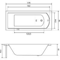 Ванна Lauter Amelia 180 21204080 (с ножками и сифоном 21Y11030 хром) - Превью изображения №33 — Интернет-магазин Time-Shop