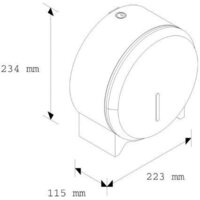 Диспенсер для туалетной бумаги Merida Stella Mini BSM201 - Превью изображения №4 — Интернет-магазин Time-Shop