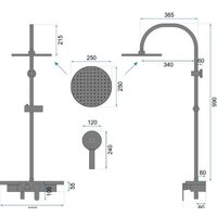 Душевая система  Rea Vigo REA-P7001 (черный) - Превью изображения №9 — Интернет-магазин Time-Shop