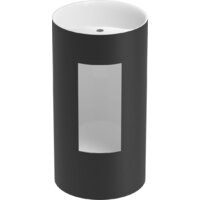 Умывальник Wellsee Chalice Perfection 230616000 (отдельностоящий, с отверстием под смеситель, матовый черный/глянцевый белый) - Превью изображения №3 — Интернет-магазин Time-Shop