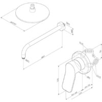 Душевая система  AM.PM X-Joy FB85A2R002 - Превью изображения №9 — Интернет-магазин Time-Shop