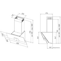 Кухонная вытяжка Akpo WK-9 Omega 60 (черный) - Превью изображения №2 — Интернет-магазин Time-Shop