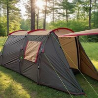 Кемпинговая палатка Sundays ZC-TT105-4 (серебристый/коричневый край) - Превью изображения №6 — Интернет-магазин Time-Shop