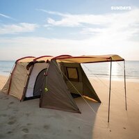 Кемпинговая палатка Sundays ZC-TT105-4 (серебристый/коричневый край) - Превью изображения №7 — Интернет-магазин Time-Shop