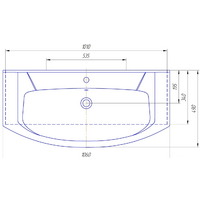 Умывальник Kirovit Элеганс 1050 - Превью изображения №3 — Интернет-магазин Time-Shop