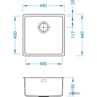 Кухонная мойка Alveus Kombino 30 [1100235] - Превью изображения №3 — Интернет-магазин Time-Shop