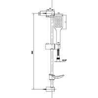 Душевой гарнитур  E.C.A. Tiera 102146029EX - Превью изображения №2 — Интернет-магазин Time-Shop