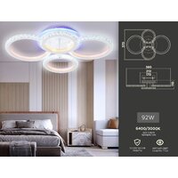 Припотолочная люстра Ambrella light Original FA9524 - Превью изображения №7 — Интернет-магазин Time-Shop