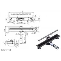 Трап/канал Roxen Slim 91060-80 - Превью изображения №2 — Интернет-магазин Time-Shop