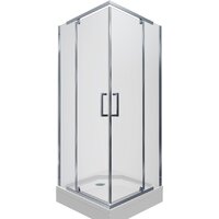 Triton Каппа А1 Хром 90х90 (прозрачное стекло)