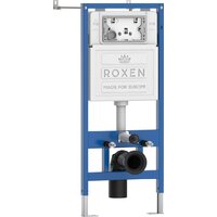 Унитаз подвесной Roxen Antares Bidet в комплекте с инсталляцией StounFix Dual Fresh 6 в 1 968099 (кнопка: брашированное золото) - Превью изображения №3 — Интернет-магазин Time-Shop