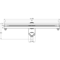 Трап/канал Berges Wasserhaus Super Line 550 (матовый хром) - Превью изображения №3 — Интернет-магазин Time-Shop