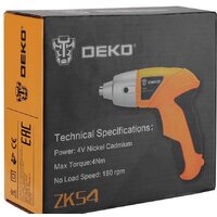 Электроотвертка Deko ZKS4 SET 10 063-4113 - Превью изображения №6 — Интернет-магазин Time-Shop