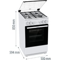 Кухонная плита Gorenje GK5A21WH - Превью изображения №7 — Интернет-магазин Time-Shop