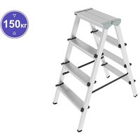 Новая высота NV 112 алюминиевая двухсторонняя 2x4 ступеней