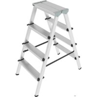 Лестница-стремянка Новая высота NV 112 алюминиевая двухсторонняя 2x4 ступеней - Превью изображения №2 — Интернет-магазин Time-Shop