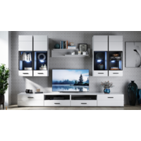 Тумба Империал Йорк 1д1ящ ЛВ (белый жемчуг-белый глянец) - Превью изображения №2 — Интернет-магазин Time-Shop