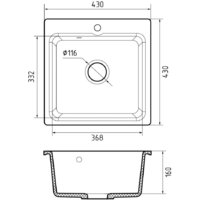 Кухонная мойка Reflexion Base RX0743SD - Превью изображения №7 — Интернет-магазин Time-Shop