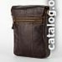 Сумка через плечо Poshete 253-6507-31-DBW (коричневый) - Превью изображения №2 — Интернет-магазин Time-Shop