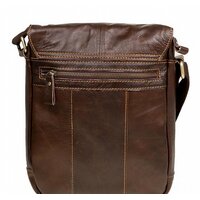 Сумка через плечо Poshete 253-6507-31-DBW (коричневый) - Превью изображения №12 — Интернет-магазин Time-Shop