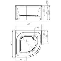 Душевой поддон Aquanet Optimal 90х90x48 293357 - Превью изображения №12 — Интернет-магазин Time-Shop