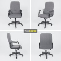 Офисное кресло AksHome Менеджер PL Leto 68 (ткань, темно-серый) - Превью изображения №3 — Интернет-магазин Time-Shop