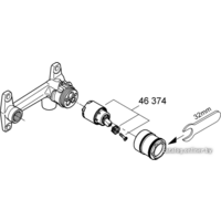 Скрытый механизм Grohe Veris 32635000 - Превью изображения №3 — Интернет-магазин Time-Shop