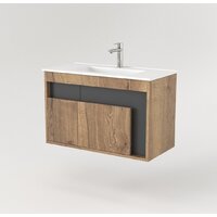  Дабер Тумба под умывальник 016 WeltWasser Deilbach 7517-80 Т16.8W.0.22 (дуб галифакс/серый) - Превью изображения №2 — Интернет-магазин Time-Shop