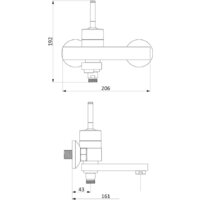 Смеситель Damixa Arc 291000300 - Превью изображения №4 — Интернет-магазин Time-Shop