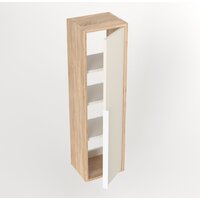  Дабер Шкаф-полупенал 015 СТ15.0.0.18Б (бежевый/дуб/ручка белая) - Превью изображения №3 — Интернет-магазин Time-Shop