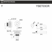 Смеситель Whitecross Y YSET03GL (золото) - Превью изображения №3 — Интернет-магазин Time-Shop