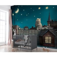 Фотообои ФабрикаФресок Кот на крыше 473270 (300x270) - Превью изображения №4 — Интернет-магазин Time-Shop