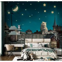 Фотообои ФабрикаФресок Кот на крыше 473270 (300x270) - Превью изображения №5 — Интернет-магазин Time-Shop