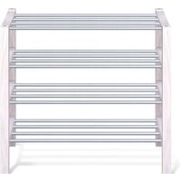 Тумба для обуви Sheffilton SHT-SR9-4 163347 (беленый/алюм.металлик) - Превью изображения №2 — Интернет-магазин Time-Shop