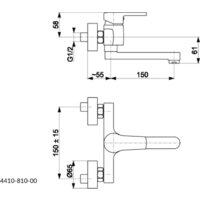 Смеситель KFA Selen 441081000 - Превью изображения №2 — Интернет-магазин Time-Shop