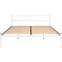 Кровать Князев Мебель Калабрия 1 КЛ1.160.200.Б (белый муар) - Превью изображения №2 — Интернет-магазин Time-Shop